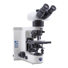 Microscope Trinocular (100/0, 50/50, 0/100)  30° inclined; 360° rotating. Eyepieces: WF10X/22, B-1000BF , Optika Italy